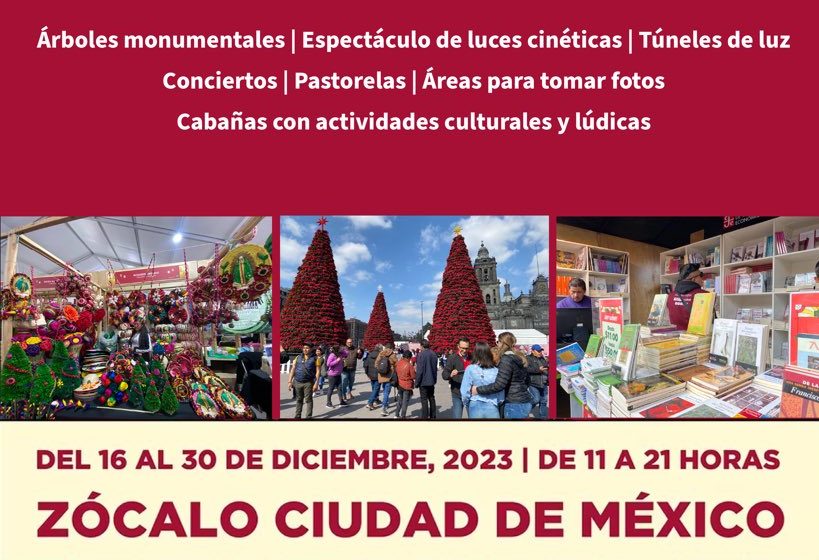 La Magia de la Navidad Ilumina el Zócalo: Inaugurada la Verbena Navideña 2023 en CDMX