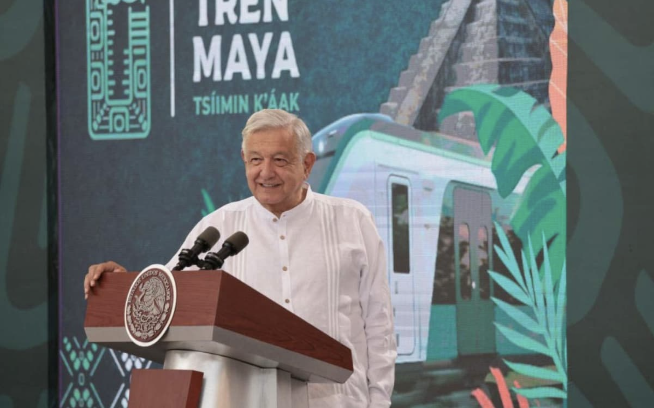 Momento histórico: AMLO inaugura primera etapa del Tren Maya.