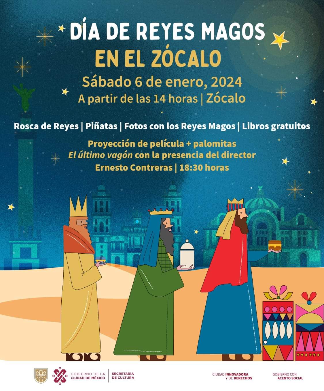 Reyes Magos Llegan al Zócalo de CDMX