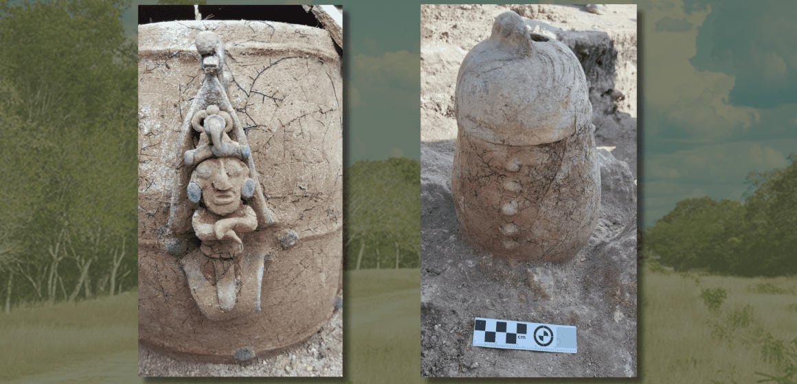 Hallazgo Arqueológico en Tramo 7 del Tren Maya: Urna Funeraria del Dios del Maíz