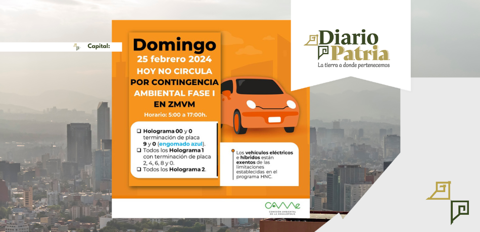 ALERTA:  Contingencia ambiental en CDMX se extiende hoy domingo