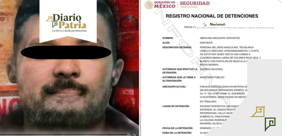 Arrestan a ‘Don Rodo’, cerebro administrativo del Cártel Jalisco Nueva Generación