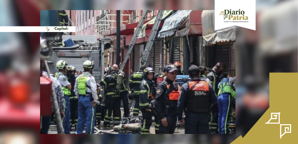 Incendio en Plaza Comercial del Centro