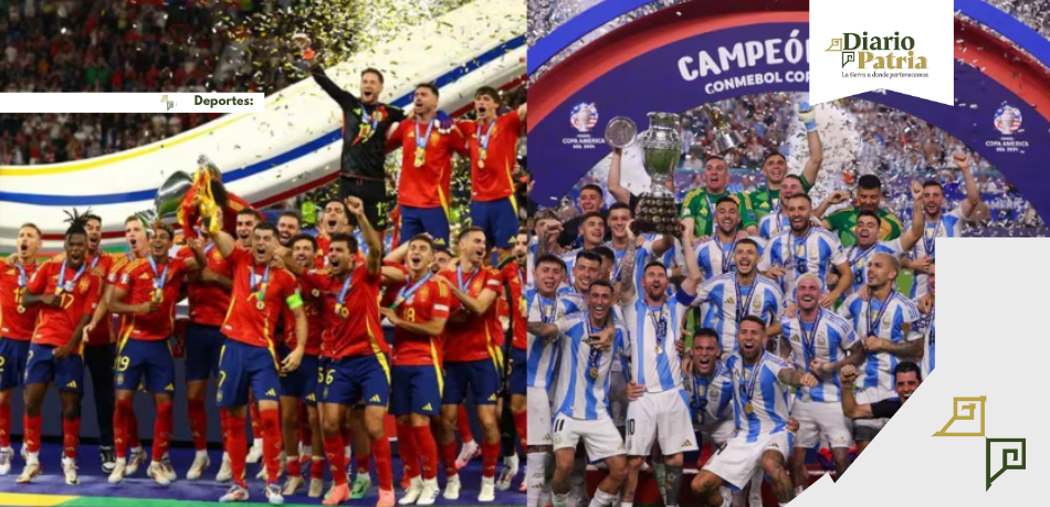 España y Argentina se coronan en la Eurocopa y Copa América