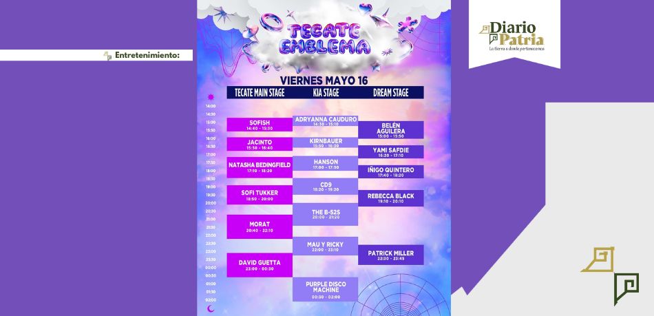 Tecate Emblema 2025: horarios, cartel y lo que debes saber
