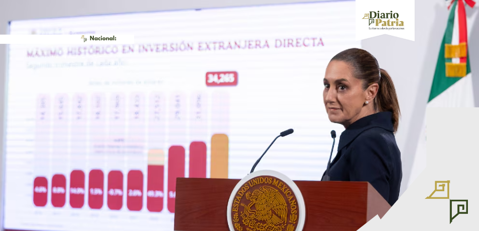 México logra récord de IED pese a aranceles, destaca Sheinbaum