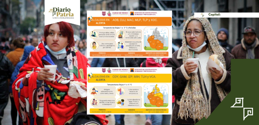 Activan alerta doble por bajas temperaturas en la CDMX; se esperan hasta 1 grado este lunes y martes Activan alerta doble por bajas temperaturas en la CDMX; se esperan hasta 1 grado este lunes y martes