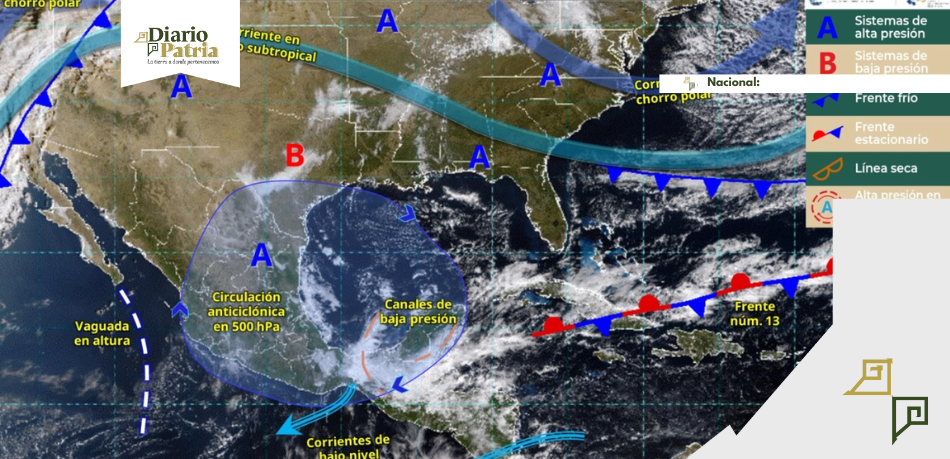 Frentes fríos 14 y 15 traerán heladas, lluvias y vientos fuertes durante el Buen Fin