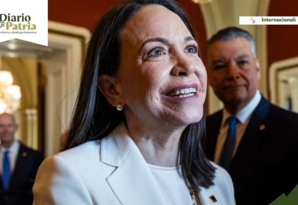 María Corina Machado visita a Trump, le «entregó» su medalla del Premio Nobel de la Paz