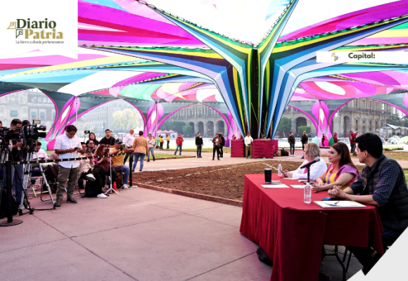 Anuncia Clara Brugada Jardín Del Buen Amor En El Zócalo Con Música, Cine Y Diversas Actividades Artísticas Y Culturales