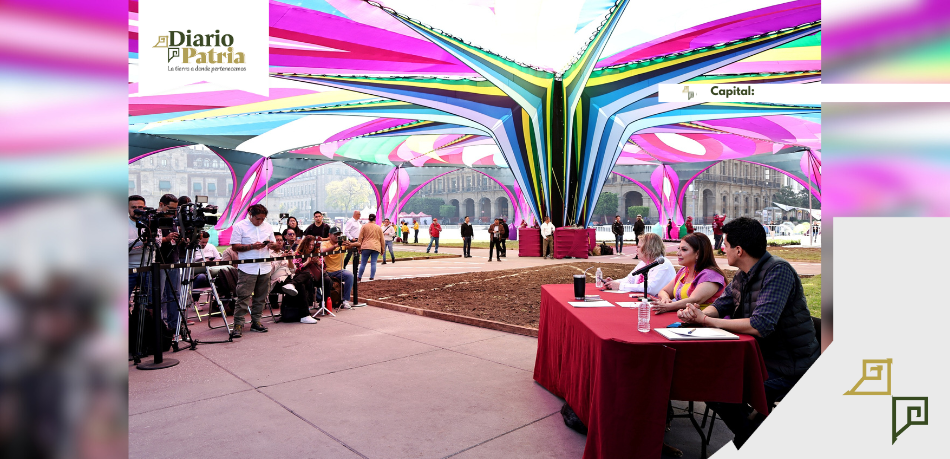 DP Capital (1) Anuncia Clara Brugada Jardín Del Buen Amor En El Zócalo Con Música, Cine Y Diversas Actividades Artísticas Y Culturales