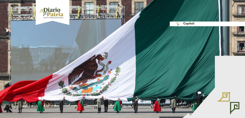 DP Capital ¿Cuánto mide el lábaro patrio del Zócalo? Los datos que no sabías