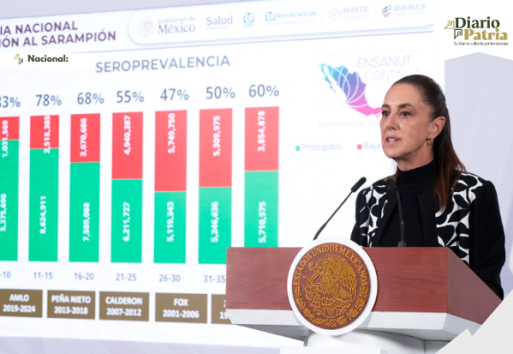 México garantiza 28 millones de vacunas contra el sarampión; refuerzan cercos sanitarios en ocho estados