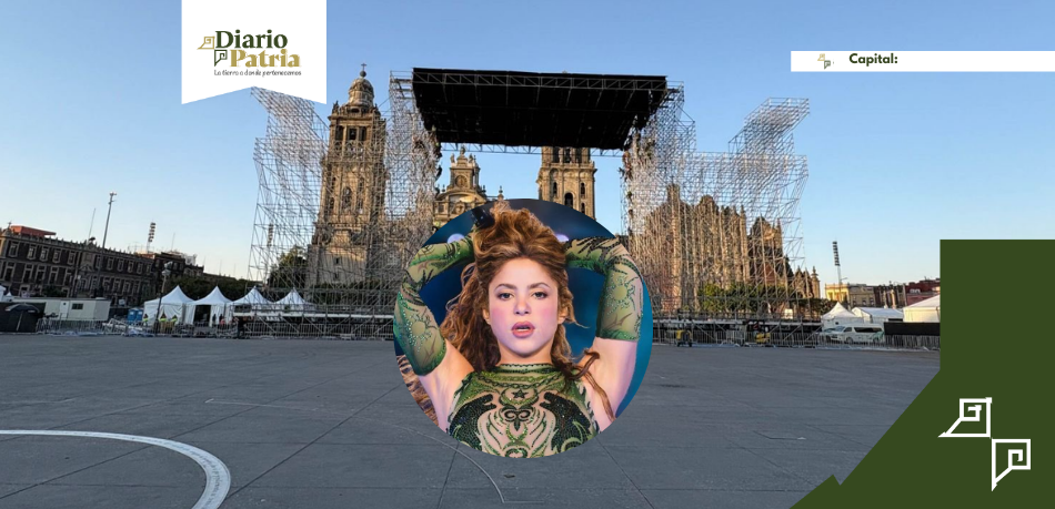 Zócalo se prepara para Shakira instalan escenario gigante y calculan hasta 300 mil personas Zócalo se prepara para Shakira: instalan escenario gigante y calculan hasta 300 mil personas