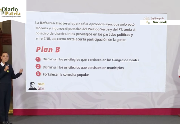 Sheinbaum presenta el “Plan B” de la reforma electoral: estos son los puntos clave