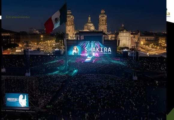 Shakira rompe récord de asistencia en el Zócalo: 400 mil personas llenan el Centro Histórico