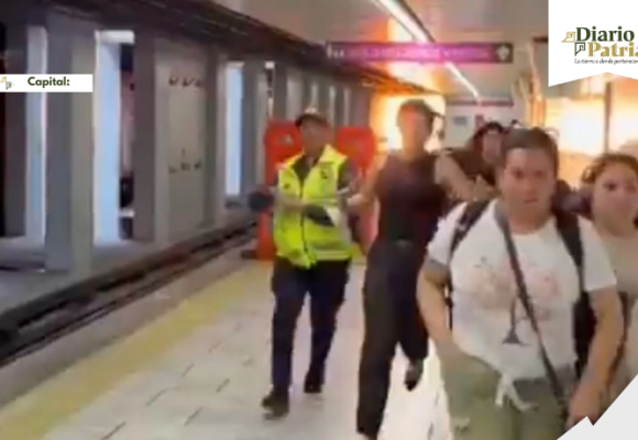 Sin lesionados, pero con susto: así fue el flamazo en la Línea 1 del Metro