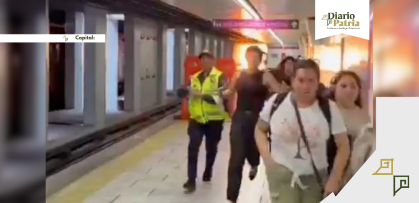 DP Capital Sin lesionados, pero con susto: así fue el flamazo en la Línea 1 del Metro
