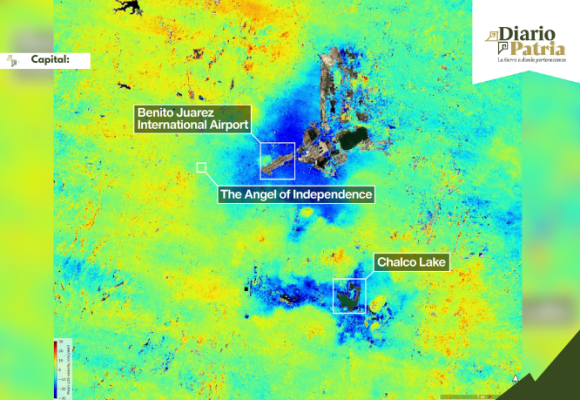 NASA confirma hundimiento acelerado de CDMX: hasta 2 cm/mes en zonas como el AICM, detectado por satélite NISAR