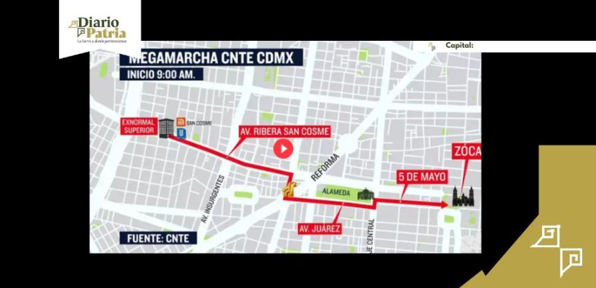 Día del Maestro: estas son las calles cerradas por marchas del 15 de mayo en CDMX