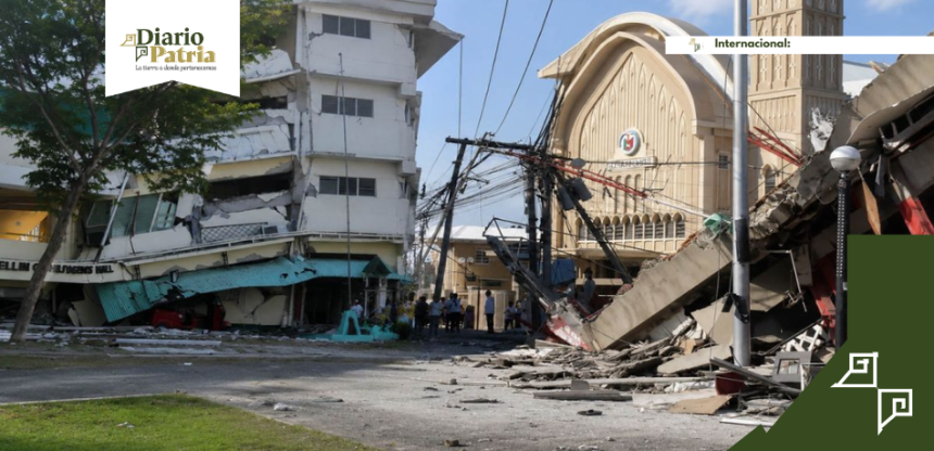 Filipinas sufre temblor de 7.8 grados que deja al menos 35 muertos y 200 heridos
