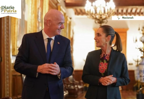 Sheinbaum recibe a Gianni Infantino y celebra el éxito de México rumbo al Mundial