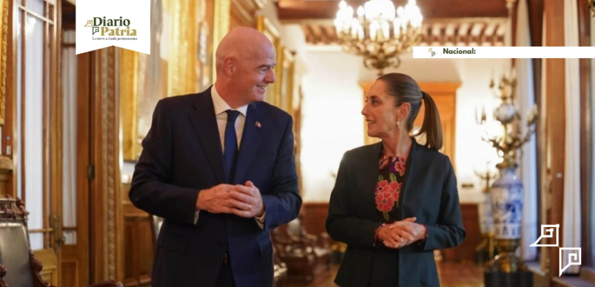 Sheinbaum recibe a Gianni Infantino y celebra el éxito de México rumbo al Mundial
